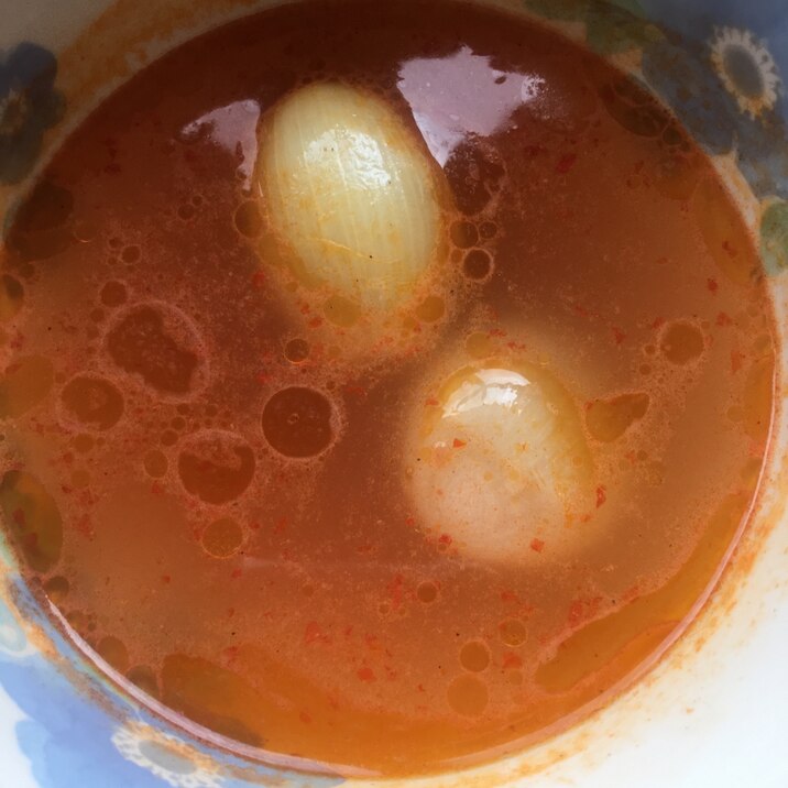 味しっかり☆玉ねぎ中華風スープ☆辛め